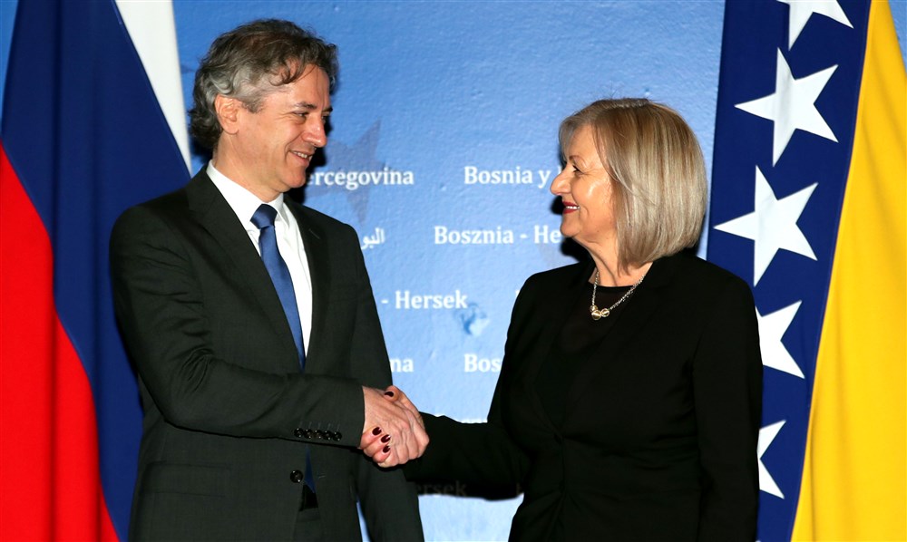 Slovenian Prime Minister Robert Golob visits Bosnia