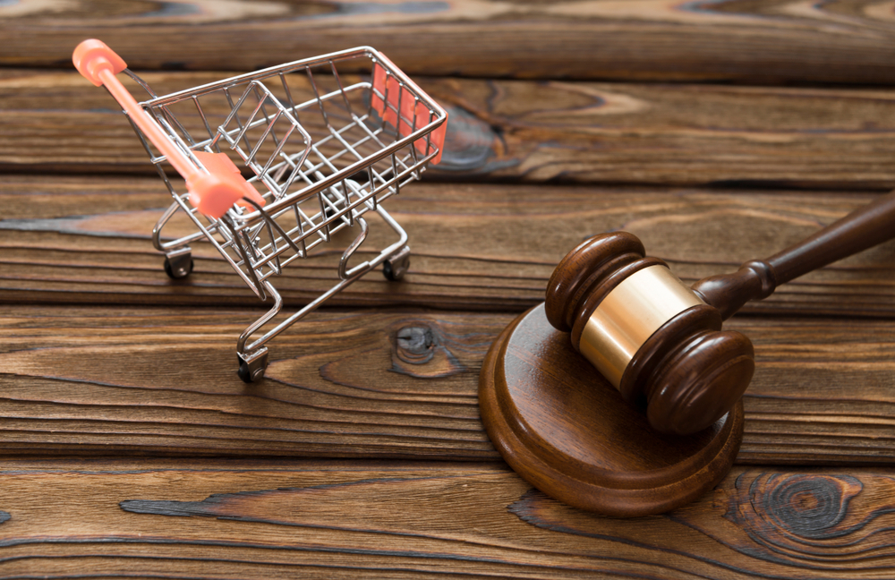 Hammer,Of,The,Judge,,A,Trolley,From,A,Supermarket,On