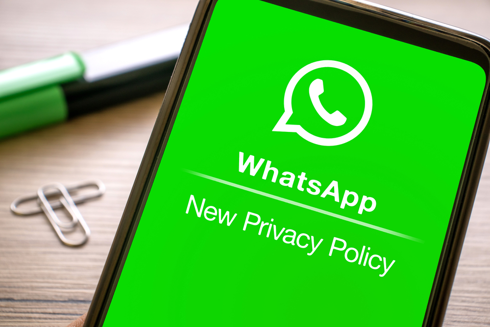 Written,Whatsapp,New,Privacy,Policy,On,The,Green,Screen,Of