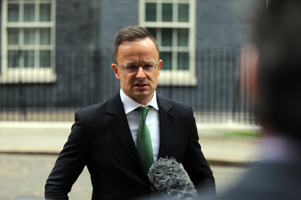 London,,United,Kingdom,-,May,28,2021:,Hungarian,Foreign,Minister