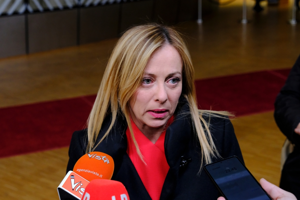 Italy’s,Prime,Minister,Giorgia,Meloni,Gives,A,Press,Conference,In