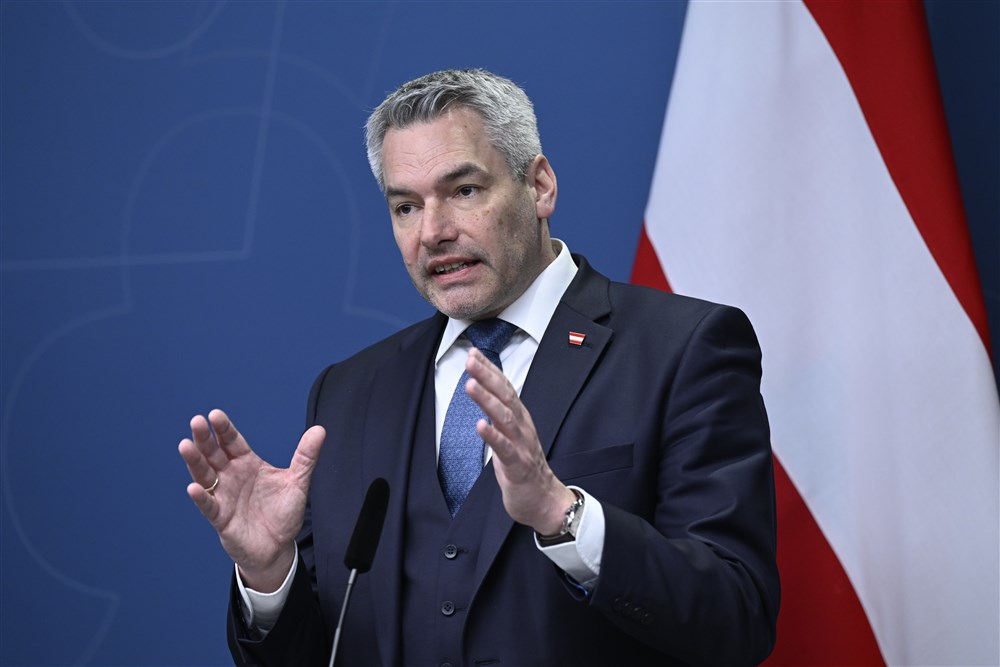Austrian Chancellor Karl Nehammer visits Sweden
