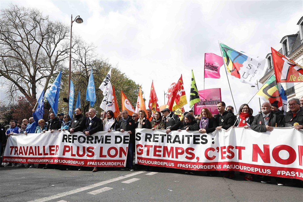 Demonstrations against pension reform in France