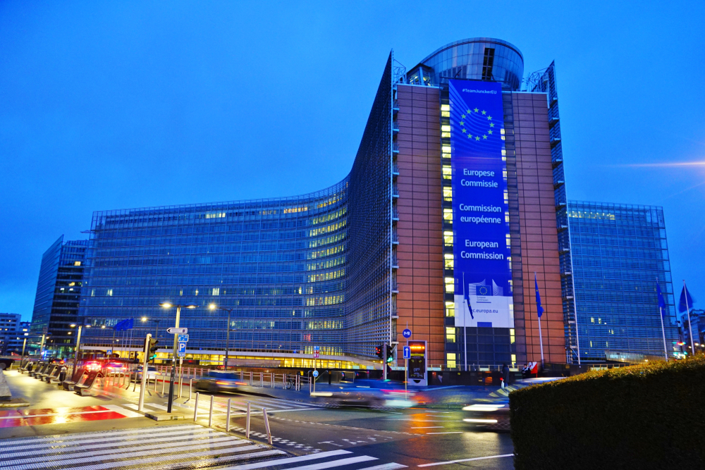 Brussels,,Belgium,-9,Feb,2019-,Night,View,Of,The,Berlaymont