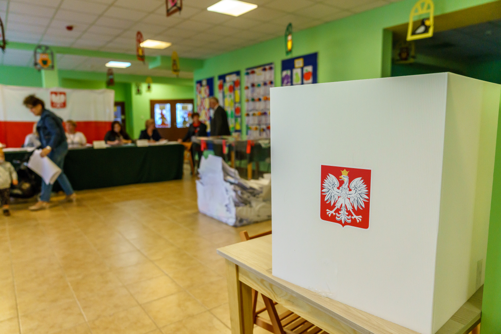 10.13.2019,Warsaw,,Poland,-,Polling,Station,,Polish,Parliamentary,Elections,To