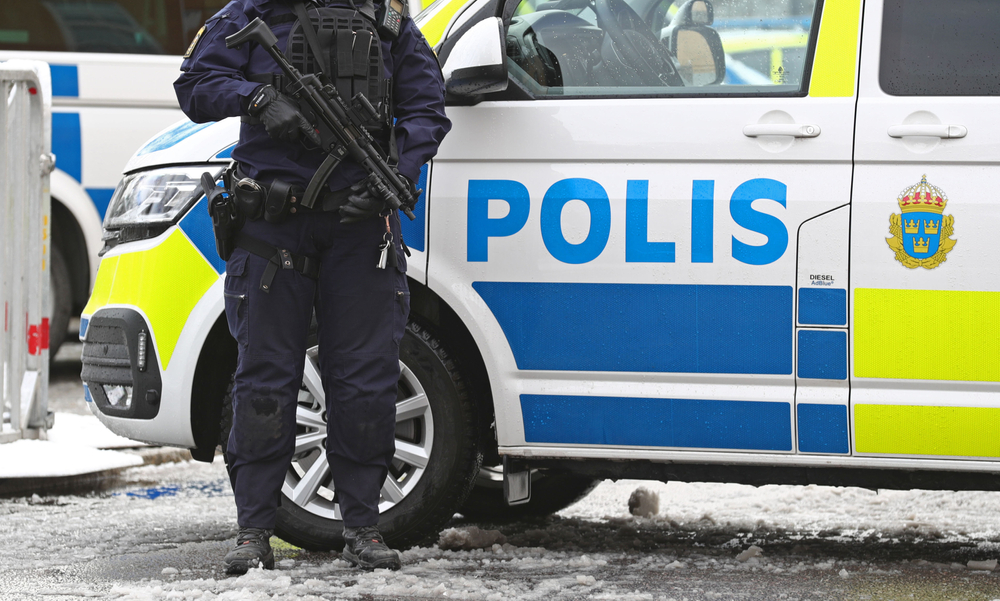 Linköping,,,Sweden-,7,April,2021:,Police,Outside,Linköping,District