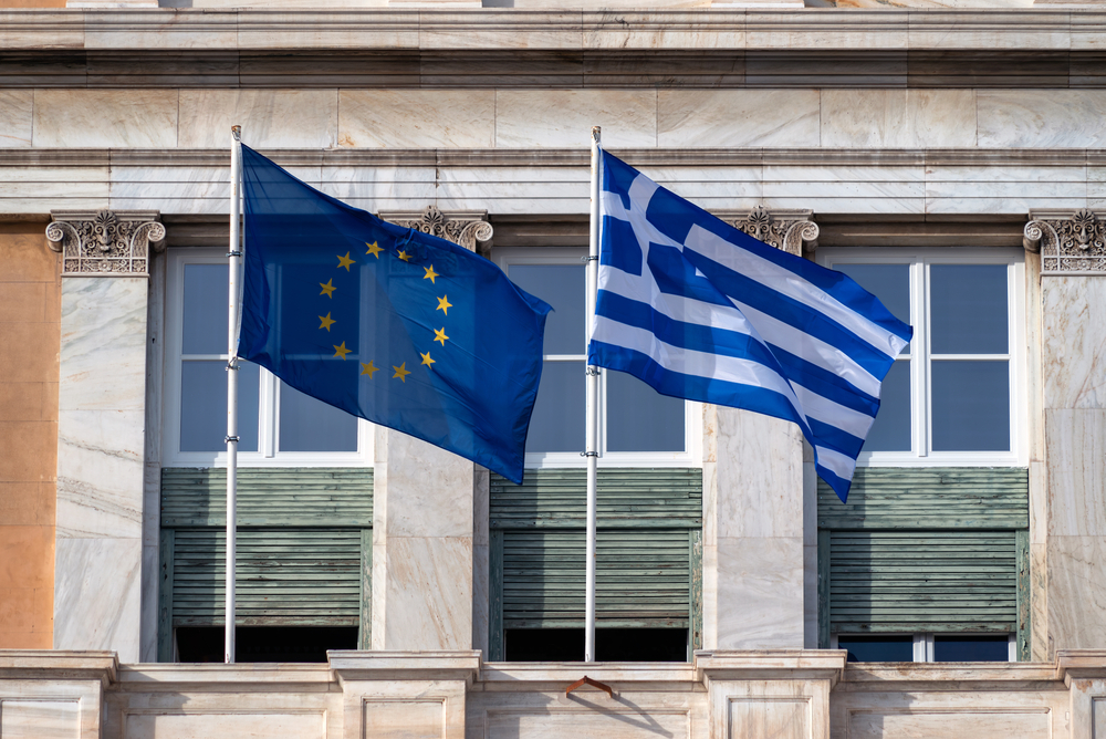 Athens,,Attica,,Greece,-,Jan,29,,2021:,European,Union’s,And