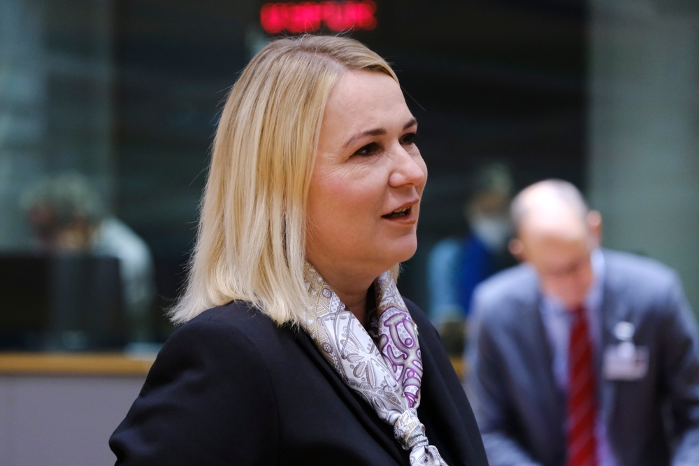 Jana,Cernochova,,minister,Of,Defence,During,A,Meeting,Of,Eu