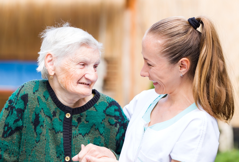 Photo,Of,Elderly,Woman,With,Her,Caregiver