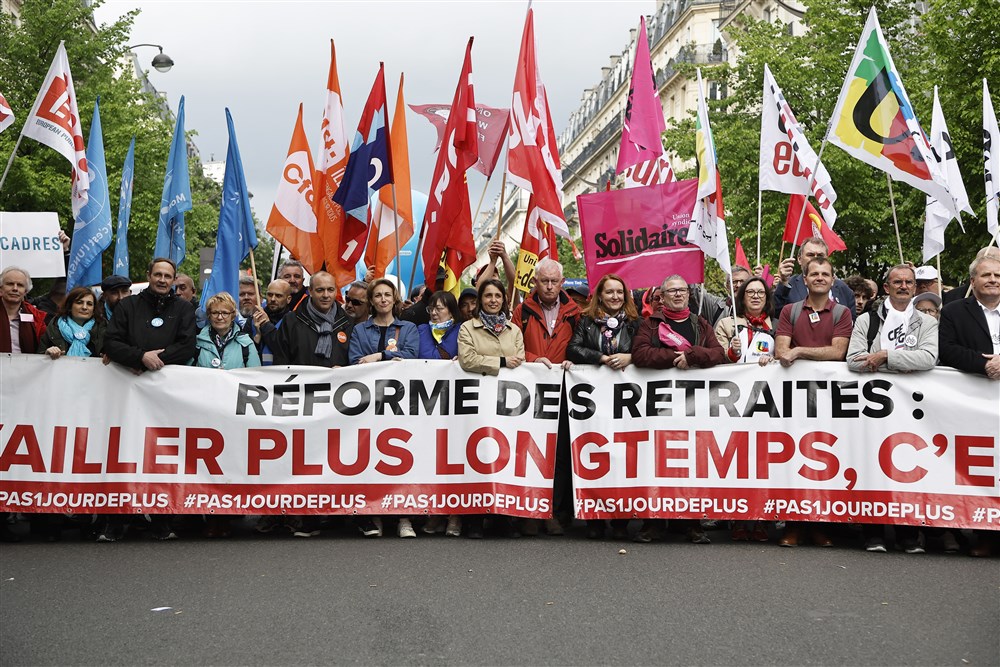 French unions rally on International Workers‘ Day