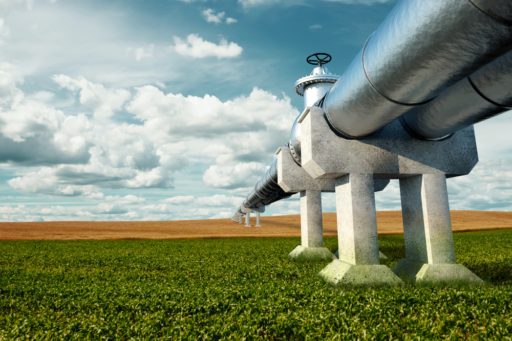 Pipeline,On,The,Street,In,The,Field,,The,Transportation,Of