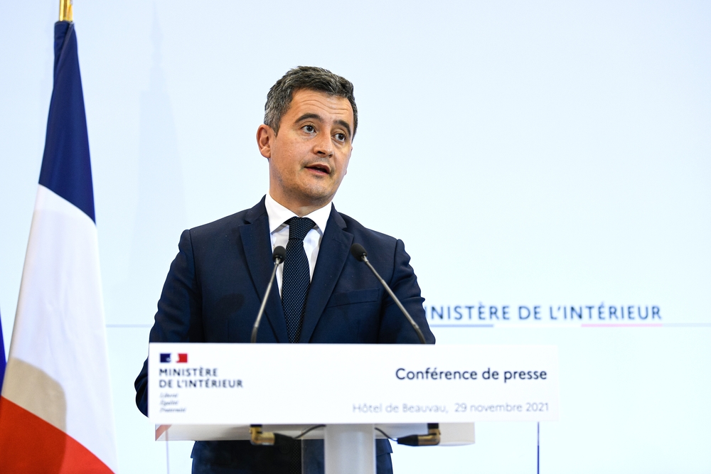 Interior,Minister,Gerald,Darmanin,During,A,Conference,At,The,Interior