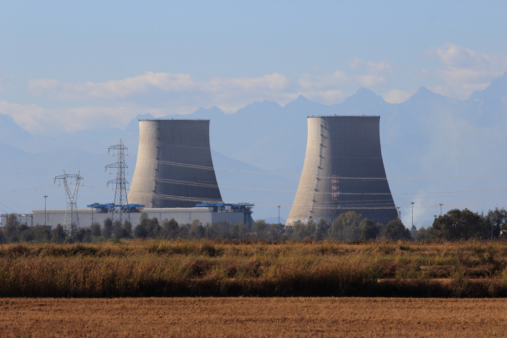 Nuclear,Power,Plant,In,Trino,Vercellese,,Italy,,Europe
