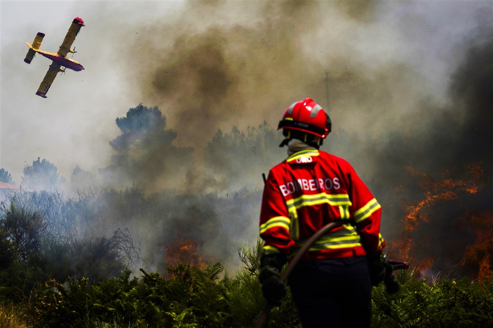 Wildfire in Baiao, north of Portugal