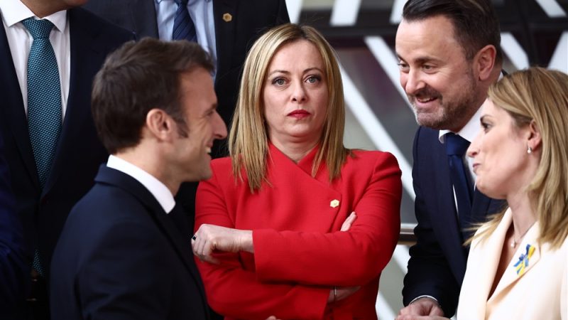 Meloni trifft nach monatelangen Spannungen auf Macron