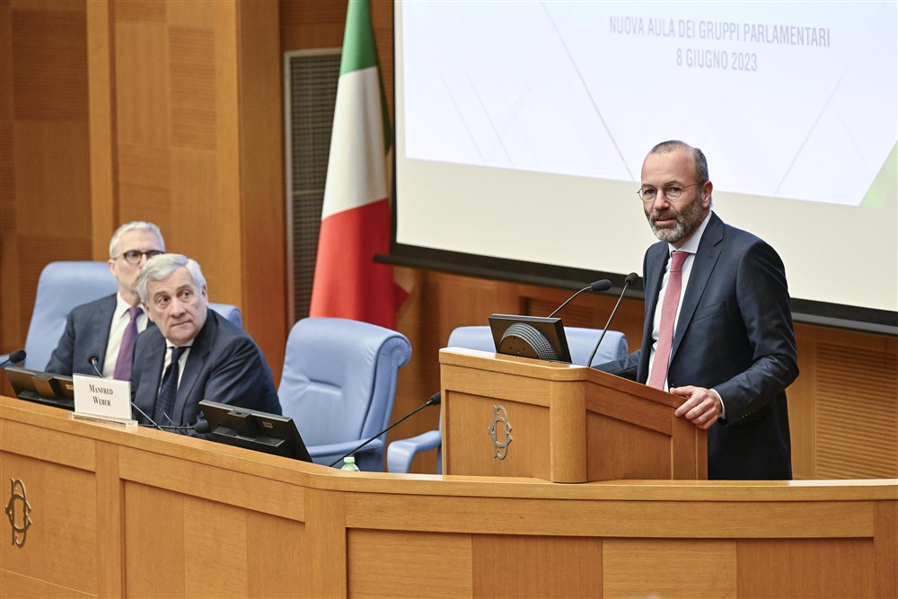 EPP leader Manfred Weber in Rome