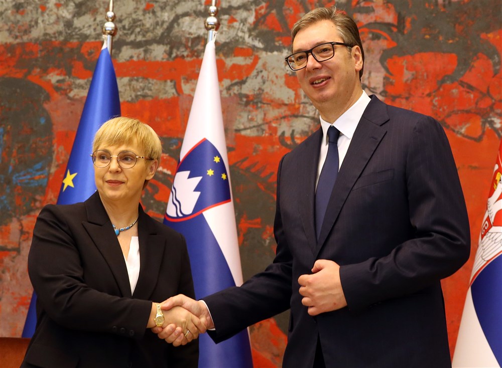 Slovenian President Natasa Pirc Musar visits Serbia