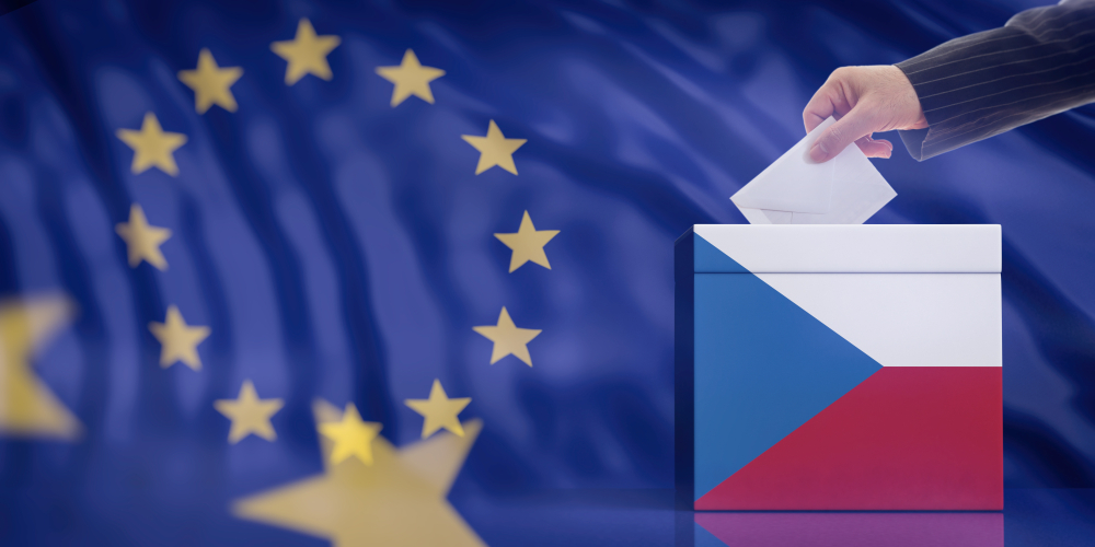 Elections,In,Czech,Republic,For,Eu,Parliament.,Hand,Inserting,An