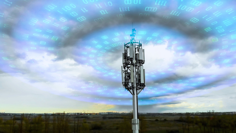 Cellular,Tower,Spreading,Signal,5g,,4g,,3g.,Wave,Radiation,Effect