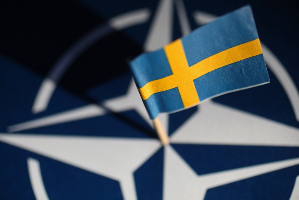Motala,,Sweden-,17,May,2022:,The,Swedish,Flag,And,The