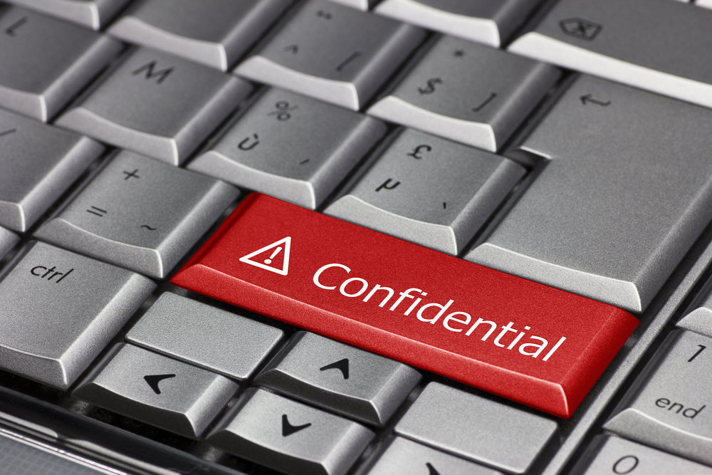 Computer,Key,-,Confidential,With,Exclamation,Point,And,Triangle