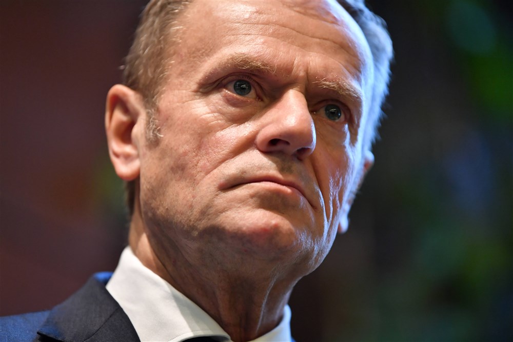 Polish Opposition leader Donald Tusk’s press conference in Gdansk