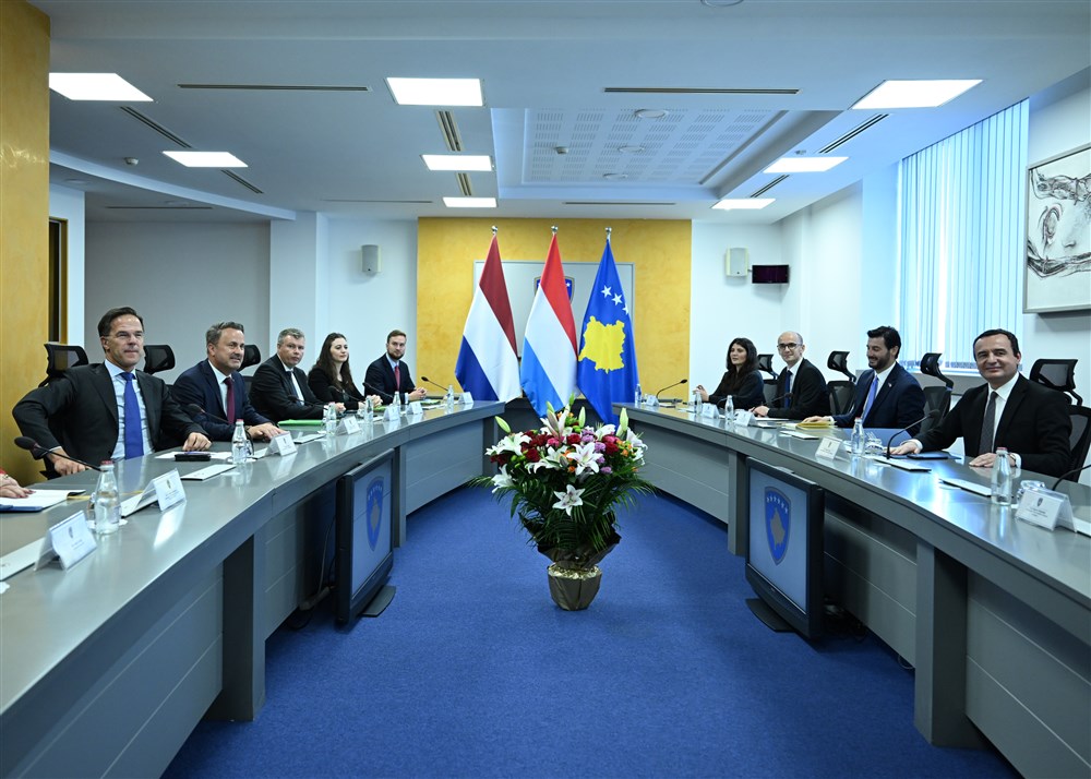 The Netherlands PM Rutte and Luxembourg’s PM Bettel visit Kosovo