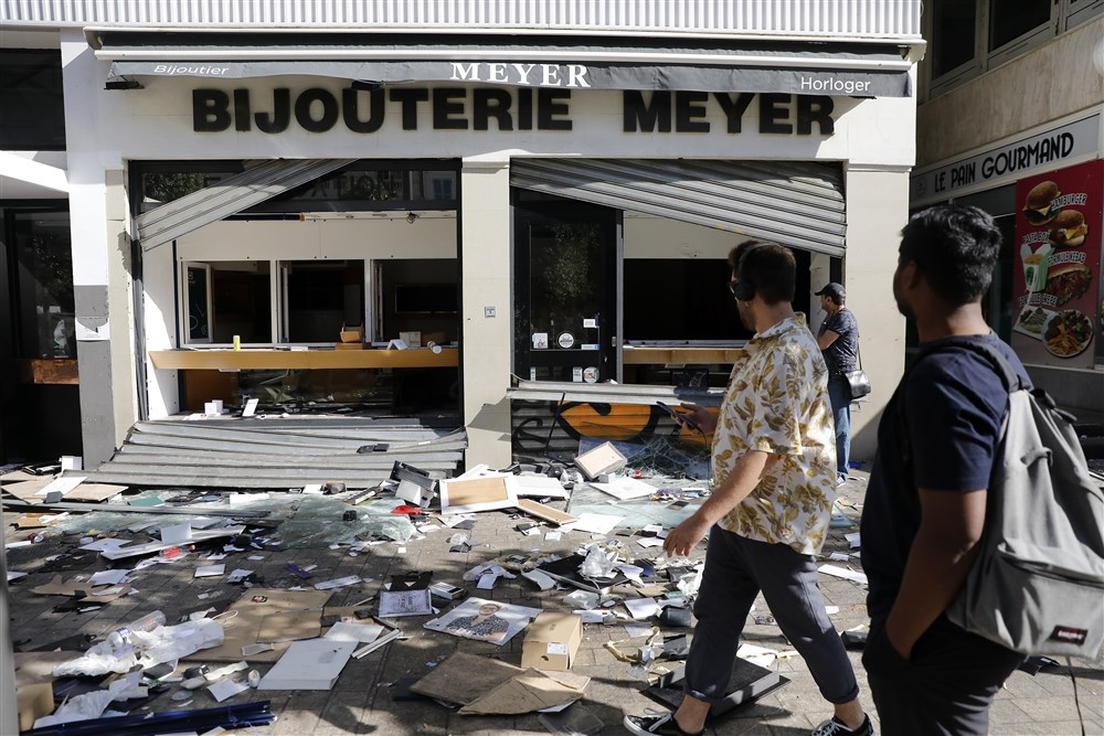 Fourth night of unrest across France following the fatal shooting of a 17-year-old