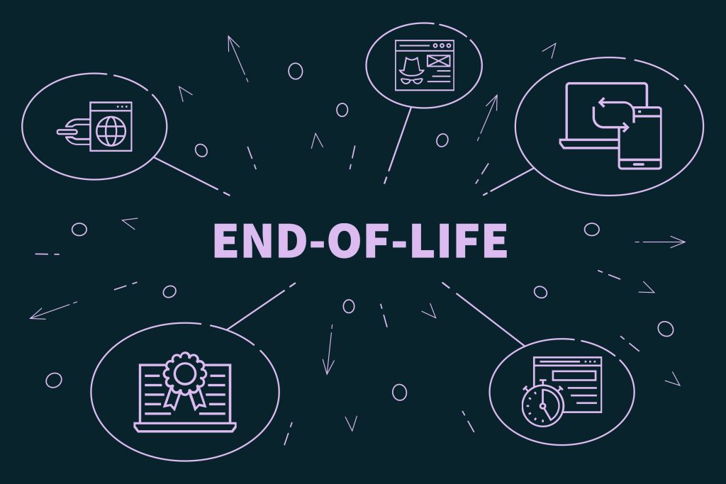 Conceptual,Business,Illustration,With,The,Words,End-of-life
