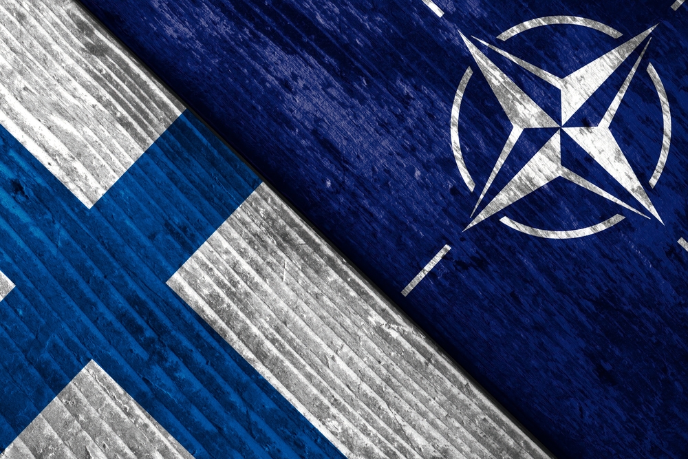 Kyiv,,Ukraine,-,April,20,,2022.,Flags,Of,Nato,And