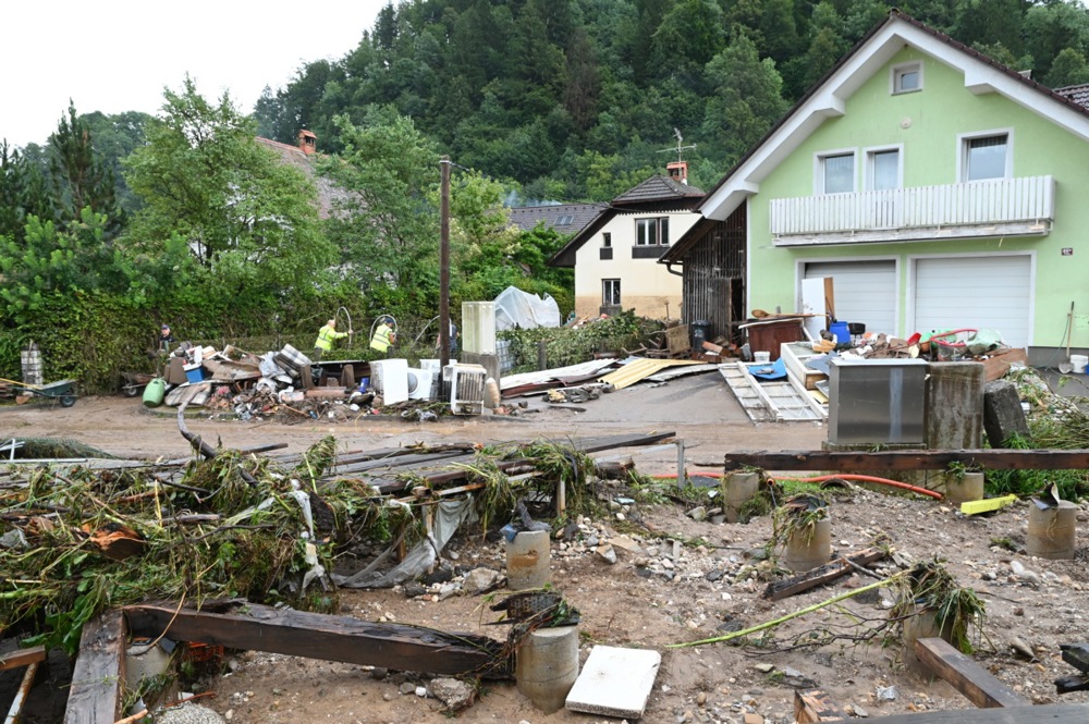 Heavy rainfalls and flash floods devastate Slovenia