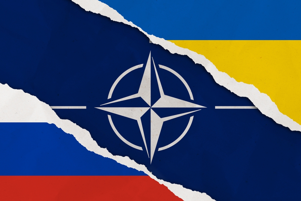 Istanbul,,Turkey,-,February,,24,,2022:,Ukraine,,Russia,,Nato,Flag