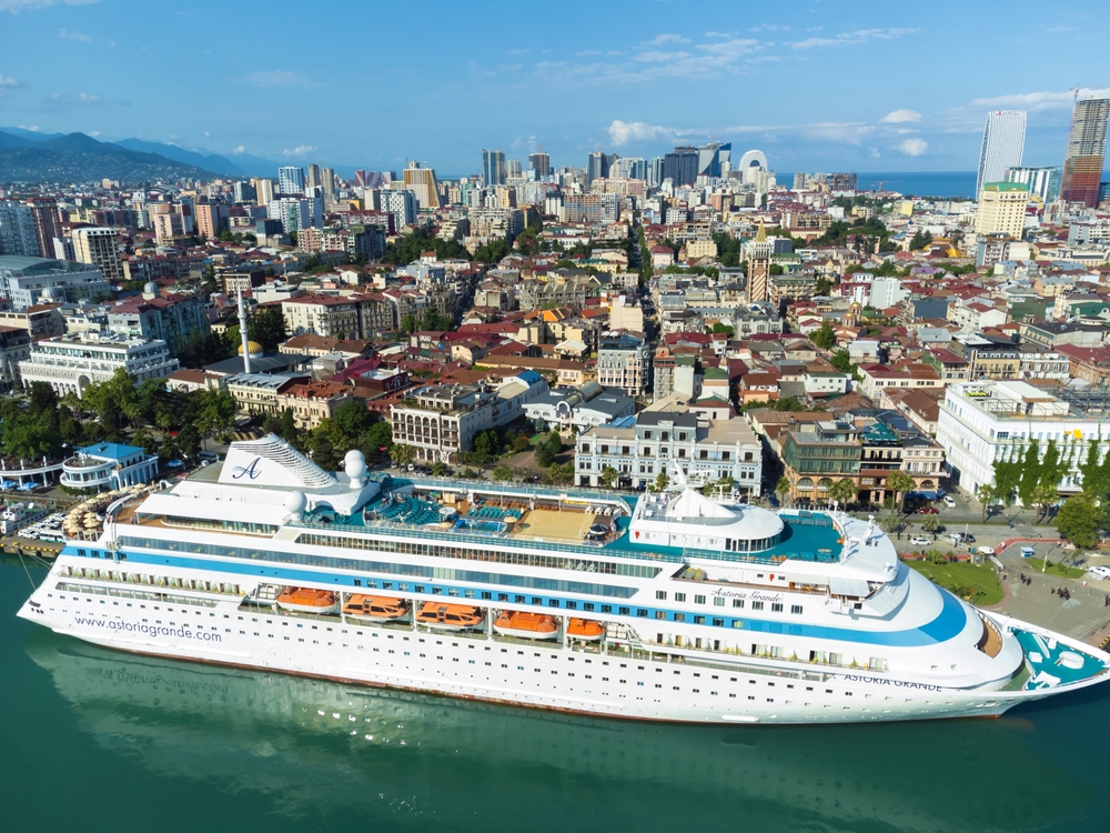 Batumi,,Georgia,-,July,31,2023:,Sea,Cruise,Ship,Astoria