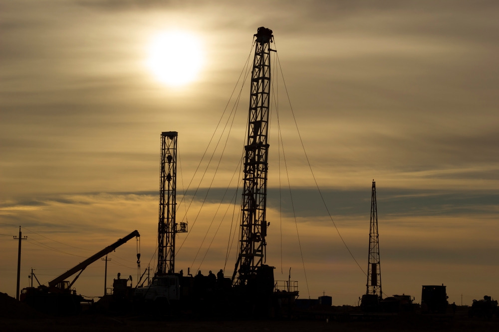 Drilling,Rigs,At,A,Uranium,Mine,In,Kazakhstan.