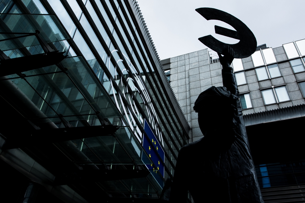 Brussels,,Belgium,08,04,2023:the,European,Parliament,Headquarters.,Modern,And