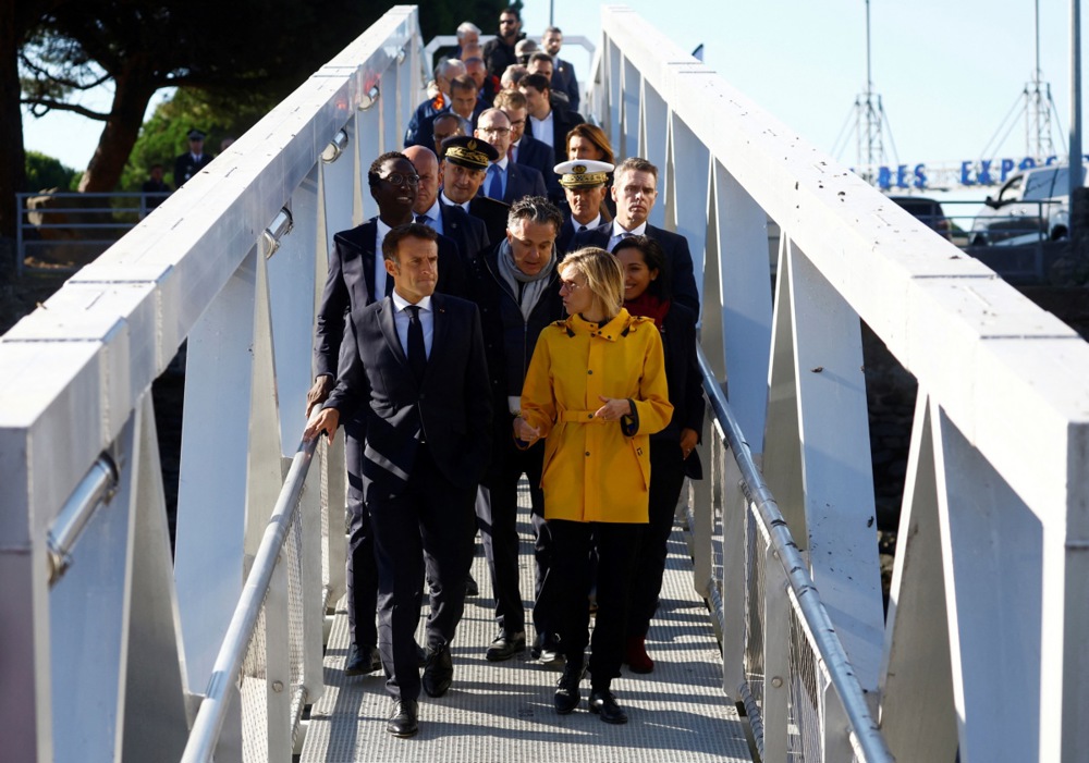 Macron visits the Saint-Nazaire offshore wind farm