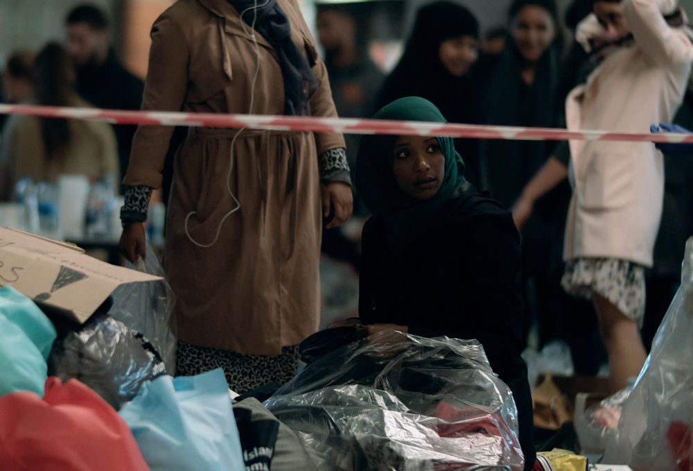 Copenhagen,,Denmark,-,September,15,,2015:,Syrian,Women,Refugees,Among