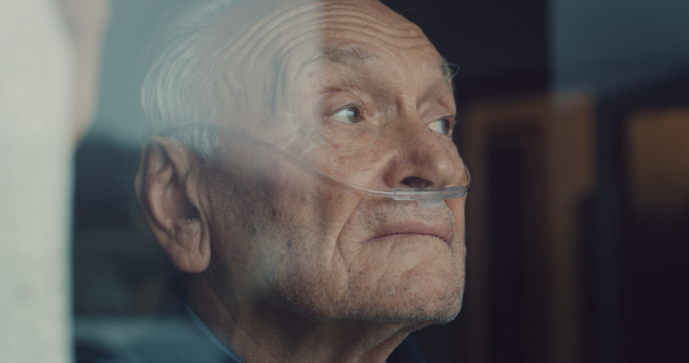 Cinematic,Close,Up,Shot,Of,An,Elderly,Thoughtful,Man,Wearing