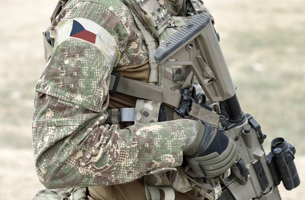Soldier,With,Assault,Rifle,And,Flag,Of,Czech,Republic,On