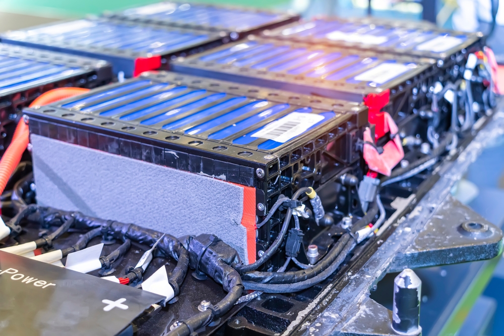Electric,Car,Lithium,Battery,Pack,And,Wiring,Connections,Internal,Between