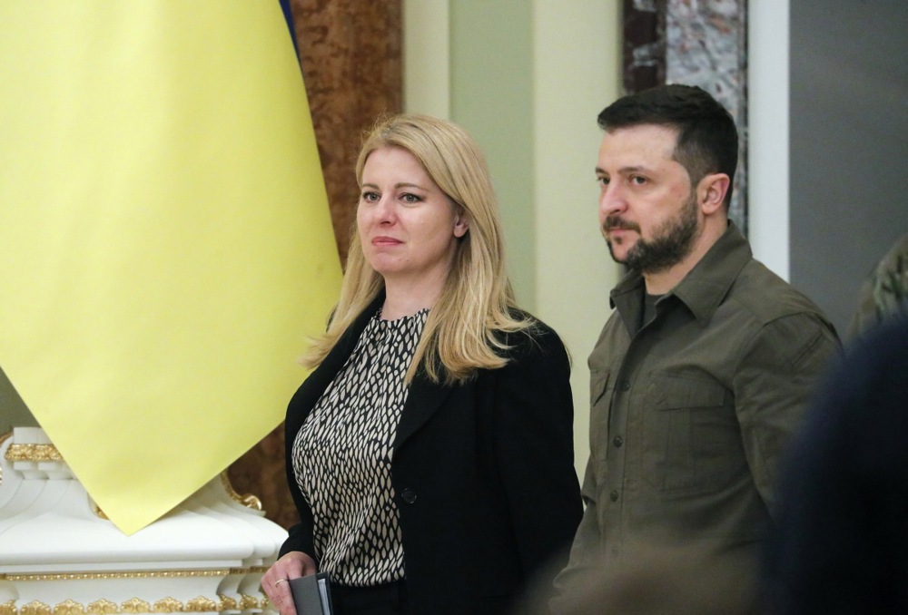 Slovak President Caputova visits Ukraine