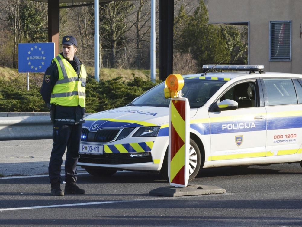 Novel coronavirus measures at Slovenian-Italian border