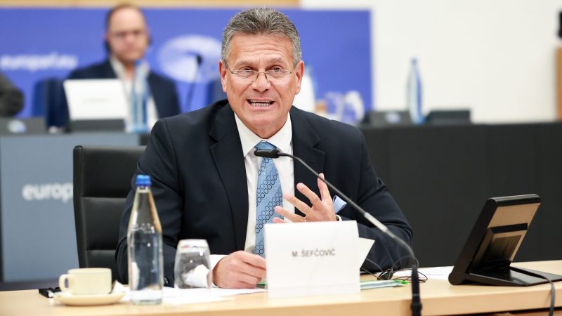 Anhörung für Green-Deal-Posten: Kommissar Šefčovič verspricht "Dialog"