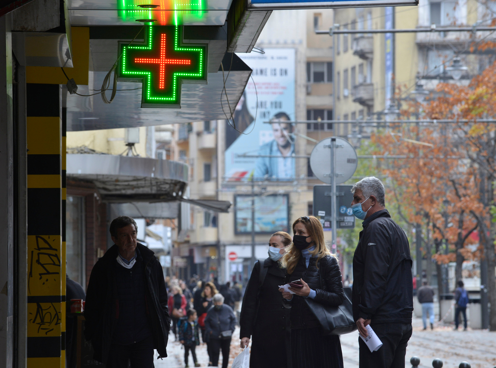 Sofia,,Bulgaria,-,Nov,10,2020:,A,Small,Queue,For