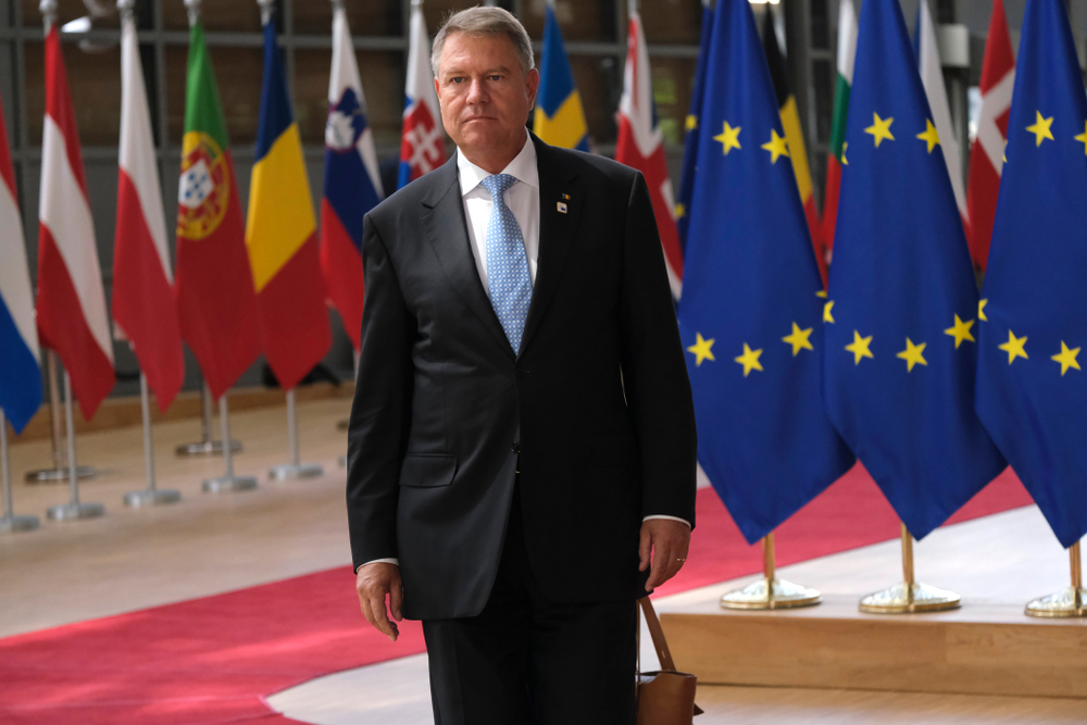 President,Of,Romania,,Klaus,Iohannis,Arrives,For,A,Summit,Of