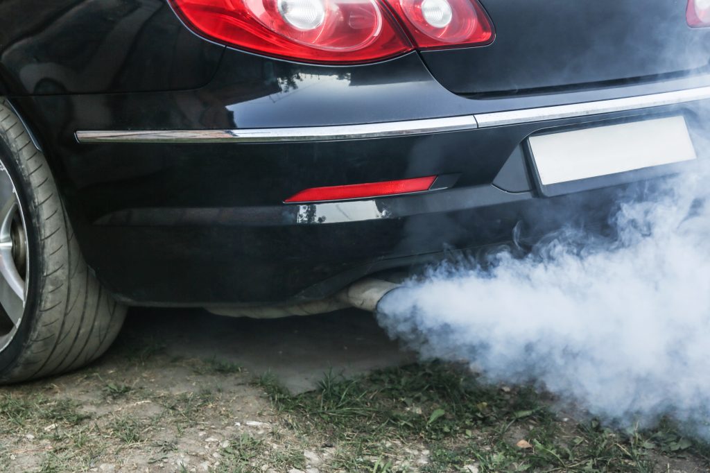 Smoke,From,The,Exhaust,Pipe,Of,A,Car.,Harm,To