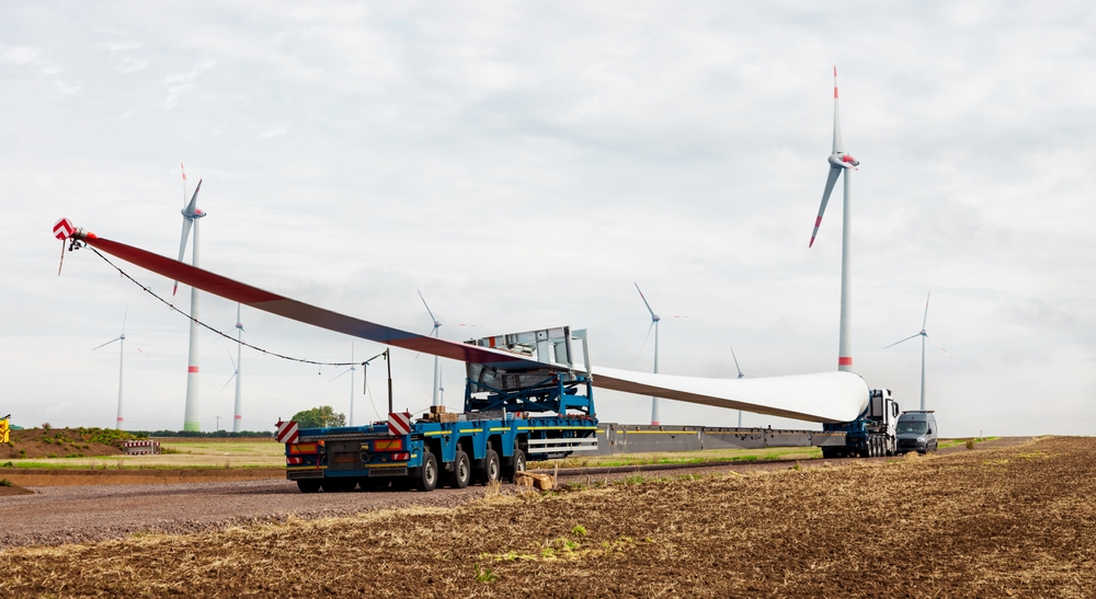 Wind,Turbines,Under,Construction.,Blade,For,Wind,Turbines,Close,Up.