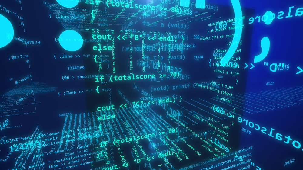 3d,Illustration,Of,Application,Software,Programming,Source,Code.,Open,Source