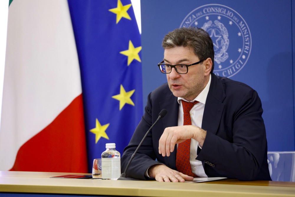 Italy’s CIPESS inter-ministerial committee press conference in Rome