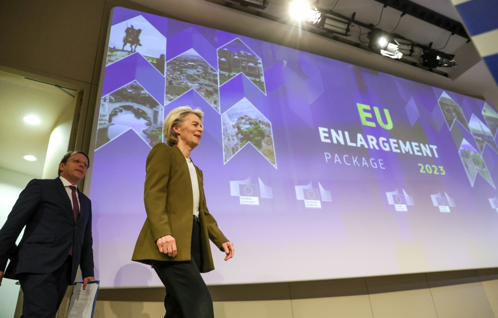 Press conference on EU’s enlargement policy in Brussels